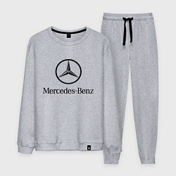 Костюм хлопковый мужской Logo Mercedes-Benz, цвет: меланж