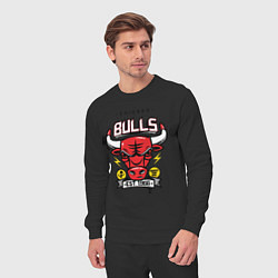 Костюм хлопковый мужской Chicago Bulls est. 1966, цвет: черный — фото 2