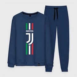 Костюм хлопковый мужской FC Juventus: Italy, цвет: тёмно-синий