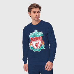 Костюм хлопковый мужской Liverpool FC, цвет: тёмно-синий — фото 2