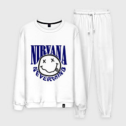 Костюм хлопковый мужской Nevermind Nirvana, цвет: белый