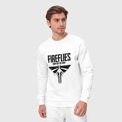 Костюм хлопковый мужской Fireflies: Look for the Light, цвет: белый — фото 2