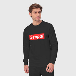 Костюм хлопковый мужской Senpai Supreme, цвет: черный — фото 2