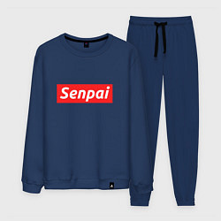 Костюм хлопковый мужской Senpai Supreme, цвет: тёмно-синий