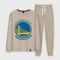 Костюм хлопковый мужской Golden state Warriors, цвет: миндальный