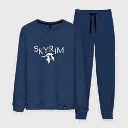 Костюм хлопковый мужской Skyrim, цвет: тёмно-синий