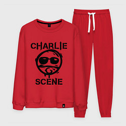 Костюм хлопковый мужской HU: Charlie Scene, цвет: красный