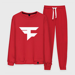 Костюм хлопковый мужской FAZE Symbol, цвет: красный