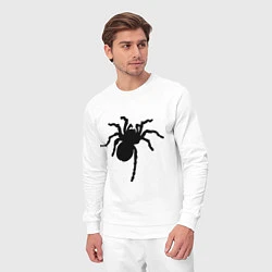 Костюм хлопковый мужской Черный паук, цвет: белый — фото 2