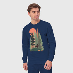 Костюм хлопковый мужской Forest Adventure, цвет: тёмно-синий — фото 2