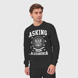 Костюм хлопковый мужской Asking Alexandria: USA, цвет: черный — фото 2