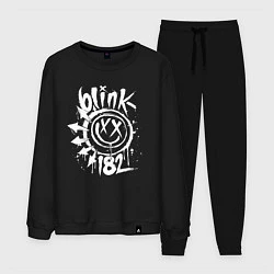 Костюм хлопковый мужской Blink-182: Smile, цвет: черный