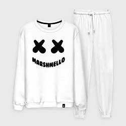 Костюм хлопковый мужской MARSHMELLO, цвет: белый