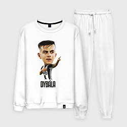 Костюм хлопковый мужской Dybala, цвет: белый