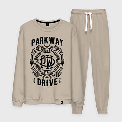 Костюм хлопковый мужской Parkway Drive: Australia, цвет: миндальный