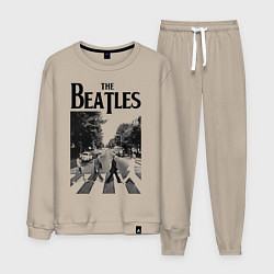 Костюм хлопковый мужской The Beatles: Mono Abbey Road, цвет: миндальный