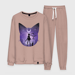Костюм хлопковый мужской Pretty Soldier Sailor Moon, цвет: пыльно-розовый