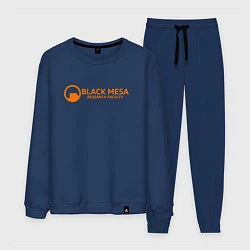 Костюм хлопковый мужской Black Mesa: Research Facility, цвет: тёмно-синий