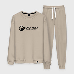 Костюм хлопковый мужской Black Mesa: Research Facility, цвет: миндальный