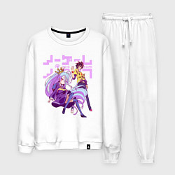 Костюм хлопковый мужской No Game No Life, цвет: белый