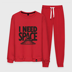 Костюм хлопковый мужской I Need Space, цвет: красный
