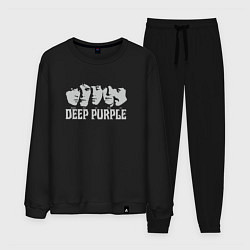 Костюм хлопковый мужской Deep Purple, цвет: черный