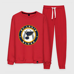Костюм хлопковый мужской St Louis Blues, цвет: красный