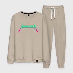 Костюм хлопковый мужской METALLICA, цвет: миндальный