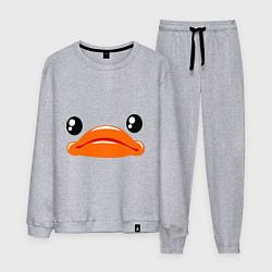 Костюм хлопковый мужской Утка, цвет: меланж