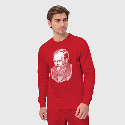 Костюм хлопковый мужской Достоевский Фёдор Михайлович, цвет: красный — фото 2