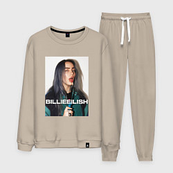 Костюм хлопковый мужской Billie Eilish, цвет: миндальный