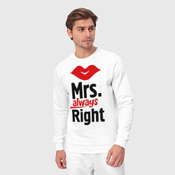 Костюм хлопковый мужской Mrs. always right, цвет: белый — фото 2