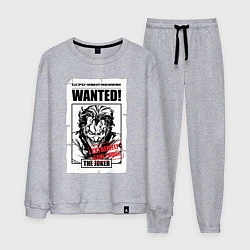 Костюм хлопковый мужской Wanted Joker, цвет: меланж