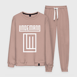 Костюм хлопковый мужской LINDEMANN, цвет: пыльно-розовый