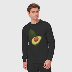 Костюм хлопковый мужской Авокадо, цвет: черный — фото 2
