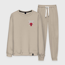 Костюм хлопковый мужской CHICAGO BULLS, цвет: миндальный