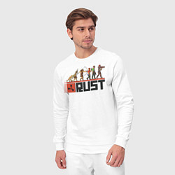 Костюм хлопковый мужской Evolution Rust, цвет: белый — фото 2