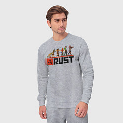 Костюм хлопковый мужской Evolution Rust, цвет: меланж — фото 2