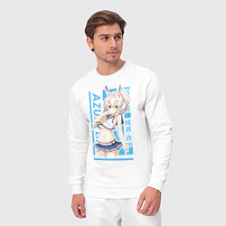 Костюм хлопковый мужской Аянами, цвет: белый — фото 2