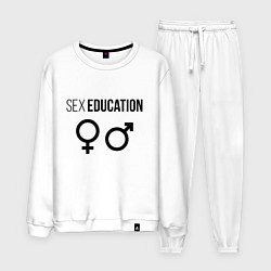 Костюм хлопковый мужской SEX EDUCATION, цвет: белый