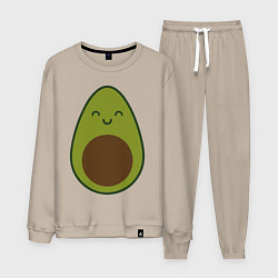 Мужской костюм Авокадо спина