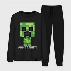 Костюм хлопковый мужской MINECRAFT, цвет: черный