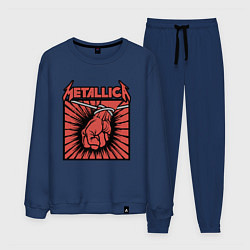 Костюм хлопковый мужской Metallica, цвет: тёмно-синий