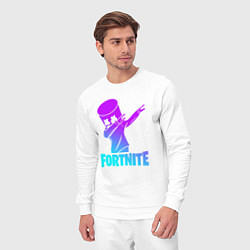 Костюм хлопковый мужской FORTNITE X MARSHMELLO, цвет: белый — фото 2
