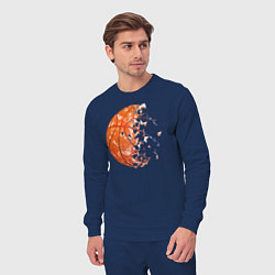 Костюм хлопковый мужской BasketBall, цвет: тёмно-синий — фото 2