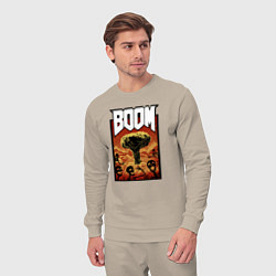 Костюм хлопковый мужской DOOM BOOM, цвет: миндальный — фото 2