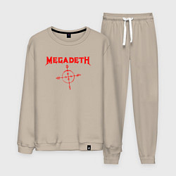 Костюм хлопковый мужской Megadeth, цвет: миндальный