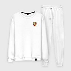 Костюм хлопковый мужской PORSCHE, цвет: белый