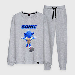 Костюм хлопковый мужской SONIC, цвет: меланж
