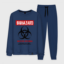 Костюм хлопковый мужской Biohazard, цвет: тёмно-синий